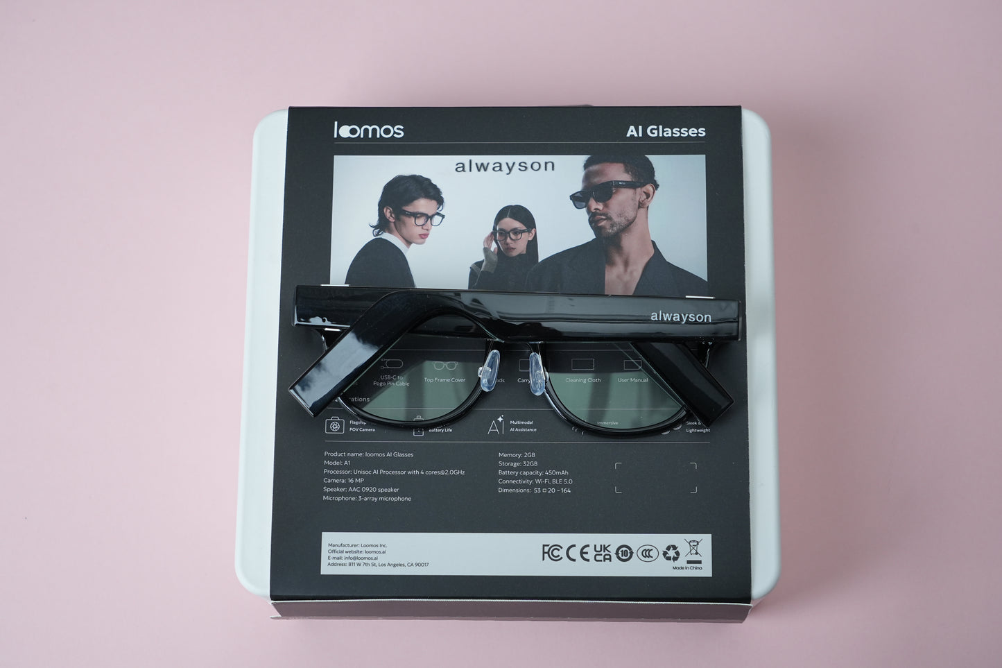 loomos alwayson AI Glasses